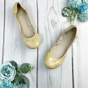 Vince Camuto Tan Nude Ellen Fold-Up Ballet Flats